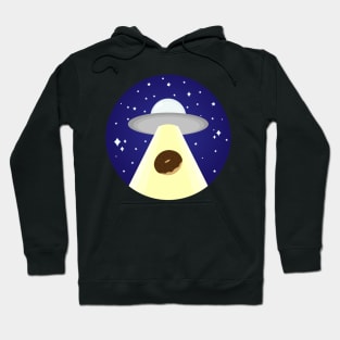 Doughnut abduction UFO Hoodie